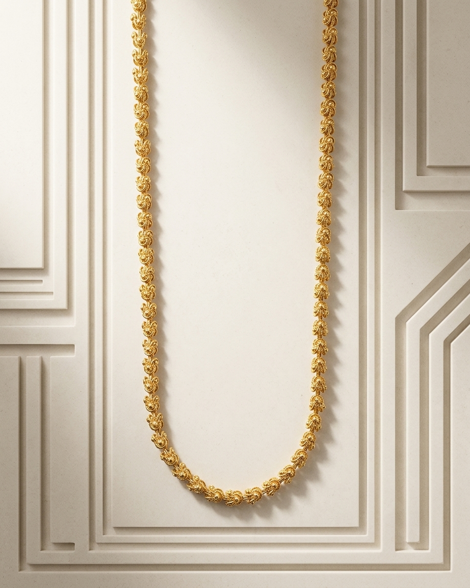 Flower Gold plated chain GLITZORA