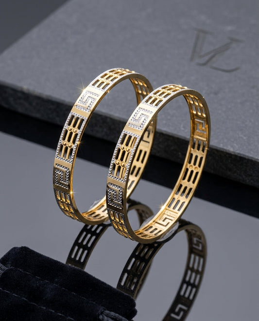 Morni Women's Bangles | 22kt gold plated Glitzora