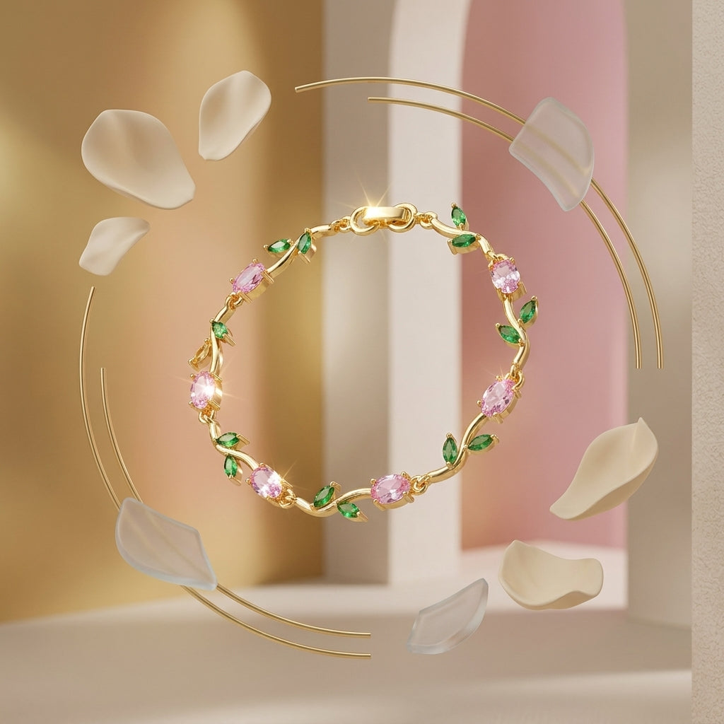 Pink Tulip Bracelet GLITZORA