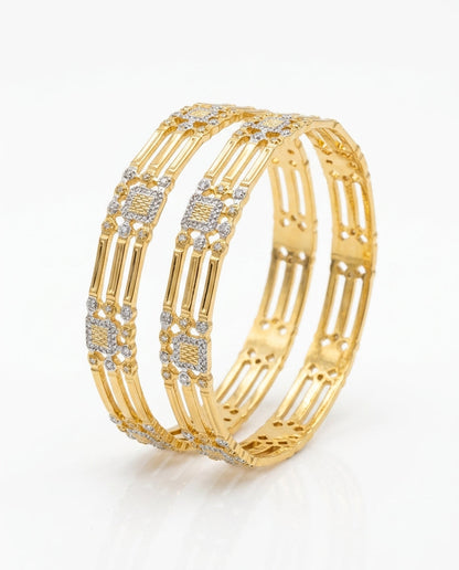 Anaya Bangles | 22kt gold plated GLITZORA