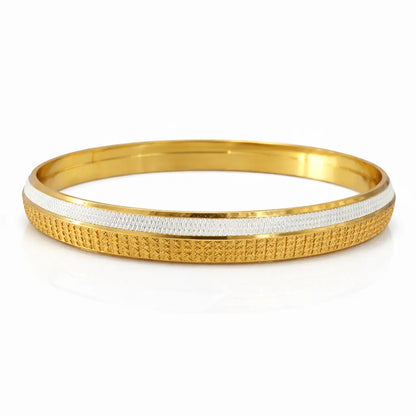 Apex Double Tone Kada | 22kt Gold Plated GLITZORA