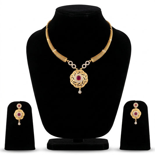 Apex Gold plated Necklace | 22kt gold plated