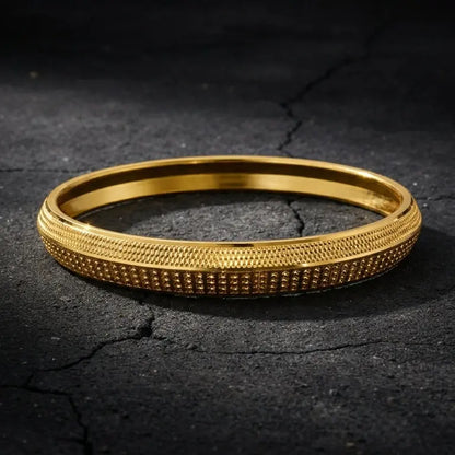 Apex Men's Gold Kada GLITZORA