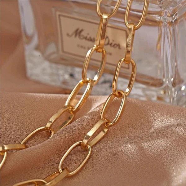 Bold Chain Gold Plated Necklace For Women