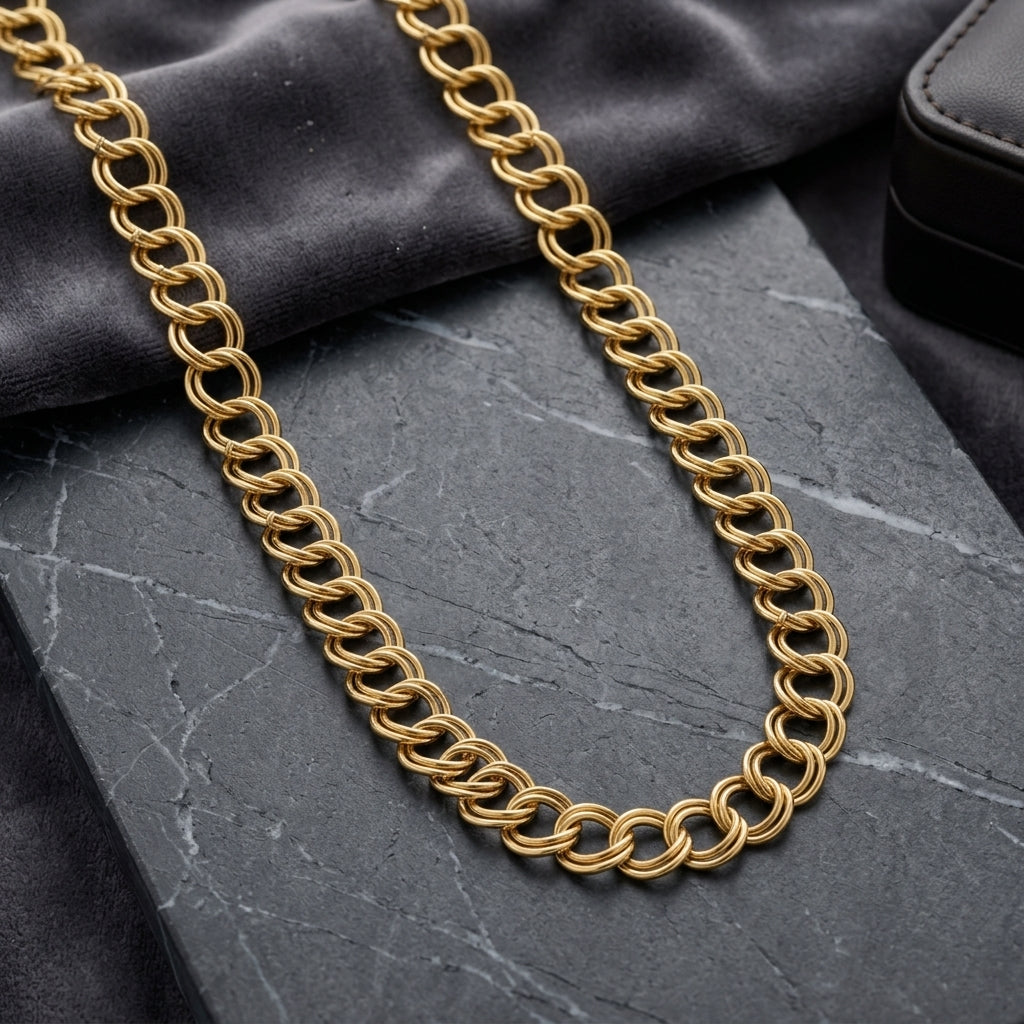 Crub Chain | 22kt gold plated GLITZORA