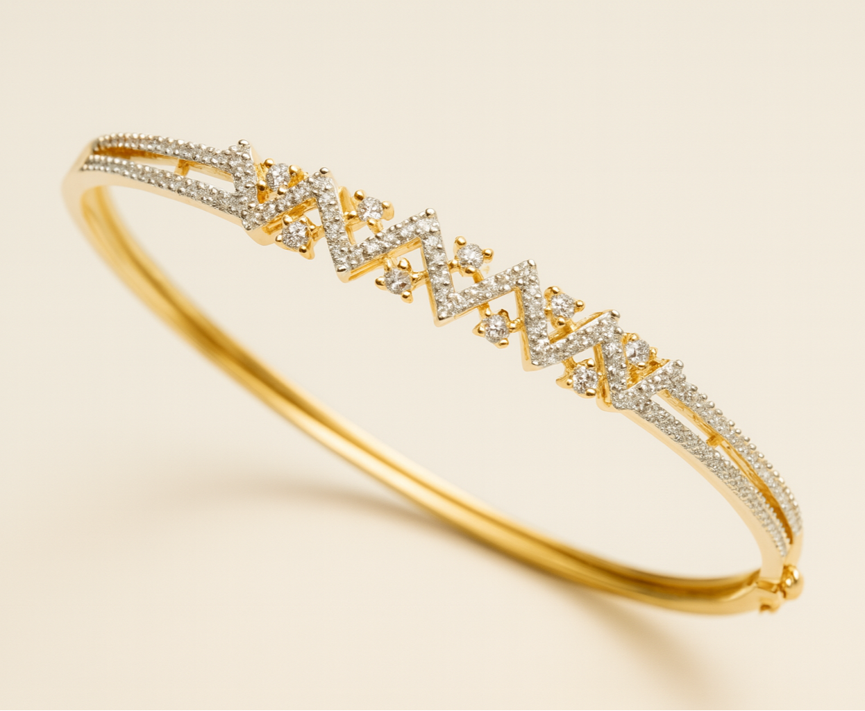 Radiant Peaks Gold Bracelet