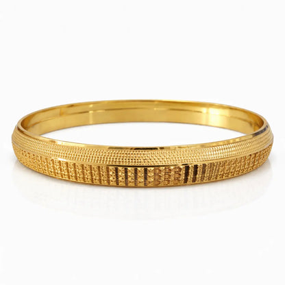 Apex Men's Gold Kada GLITZORA