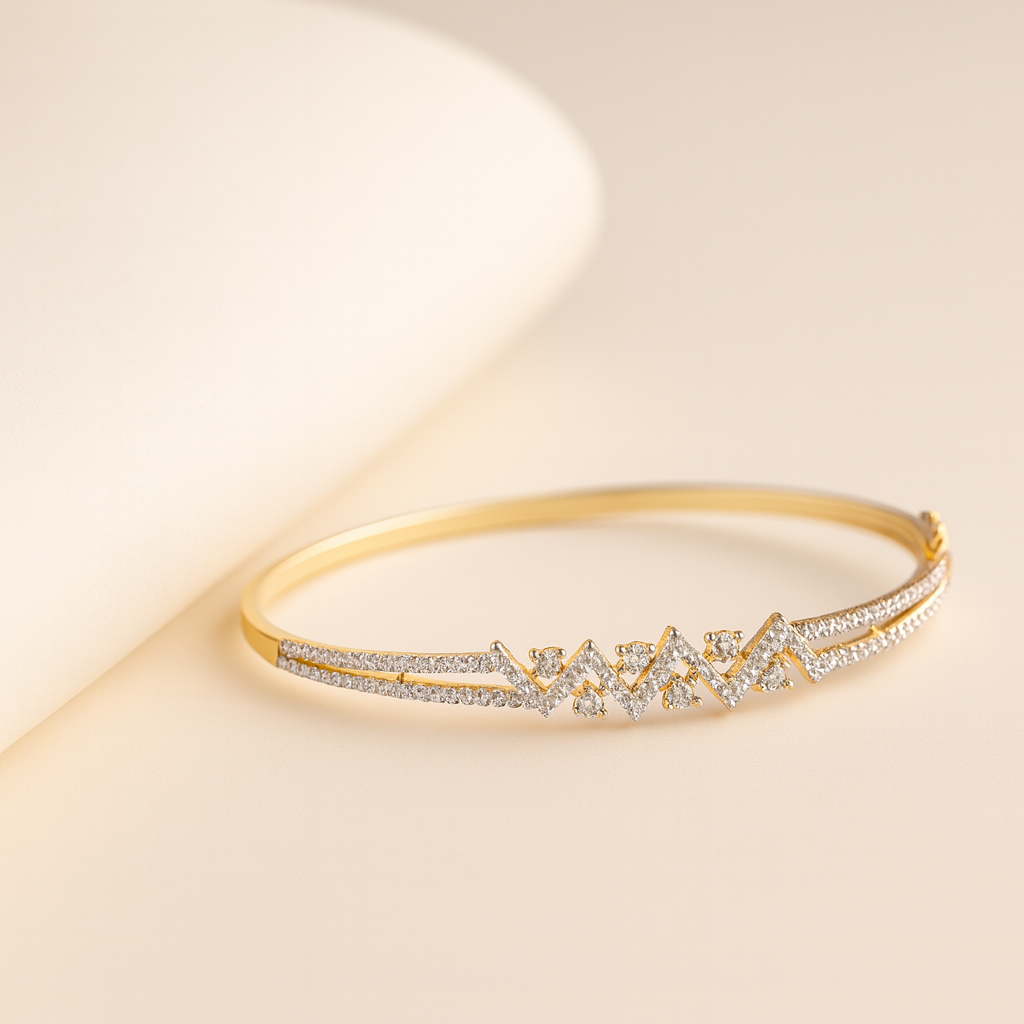 Radiant Peaks Gold Bracelet