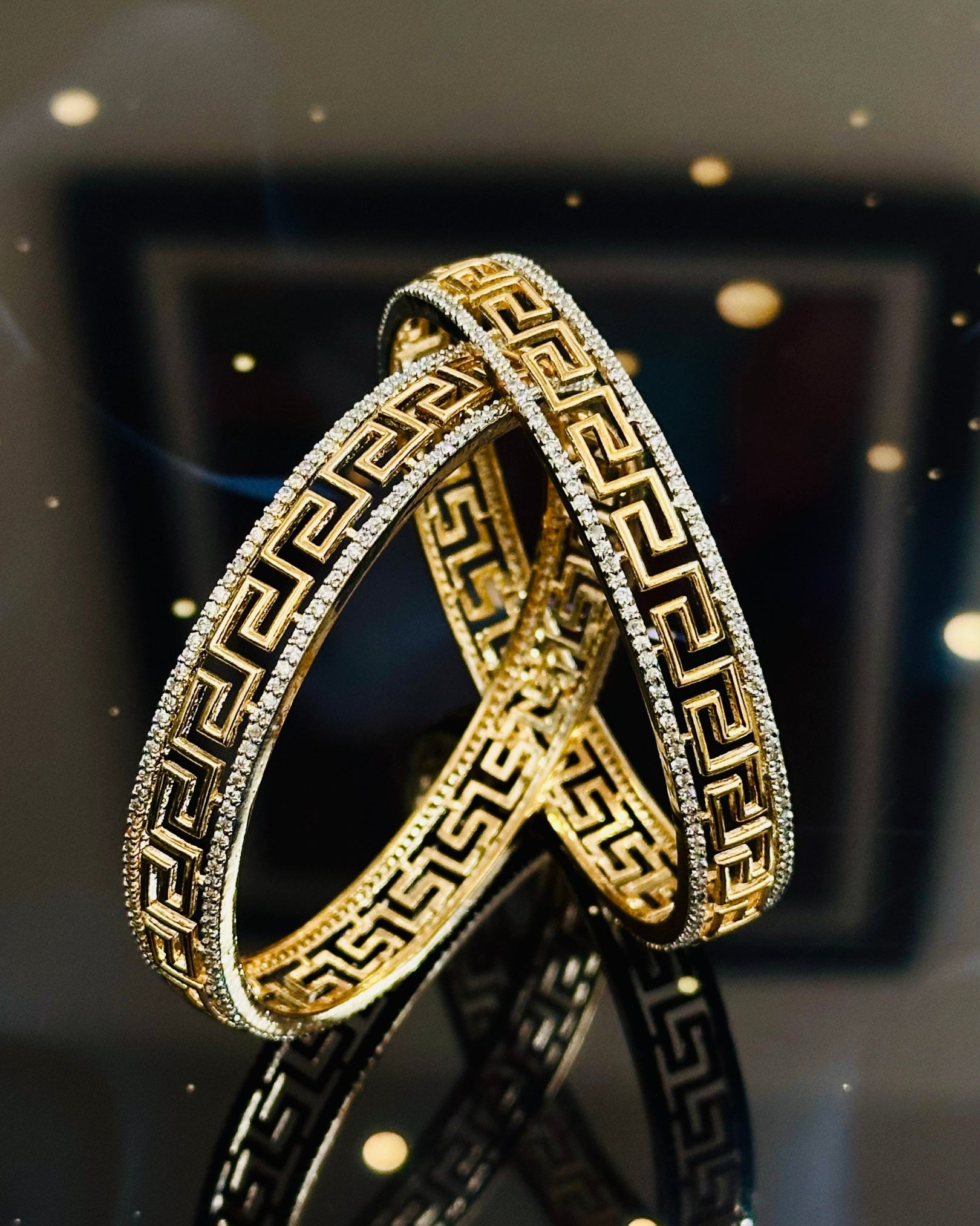 Classic Gold Maze Bangle