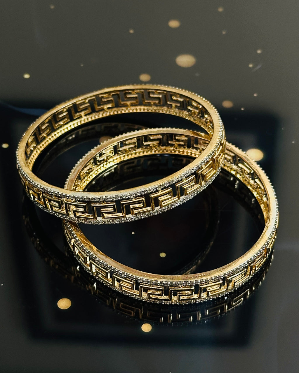 Classic Gold Maze Bangle