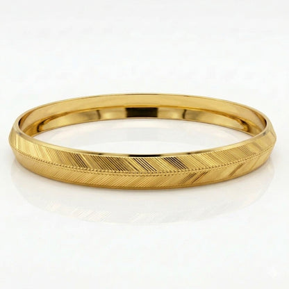 Classic Horizon Men's 22kt gold plated Kada GLITZORA