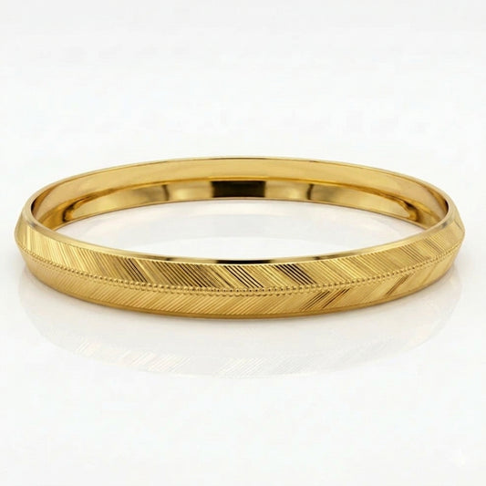 Classic Horizon Men's 22kt gold plated Kada GLITZORA