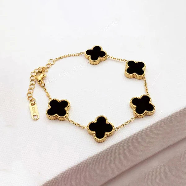 Classic Black Clover Bracelet