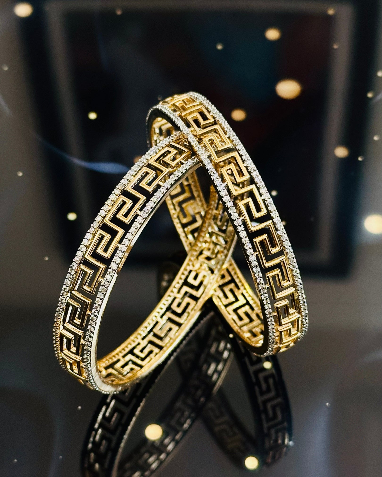 Classic Gold Maze Bangle