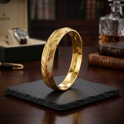 Crownline gold plated kada GLITZORA