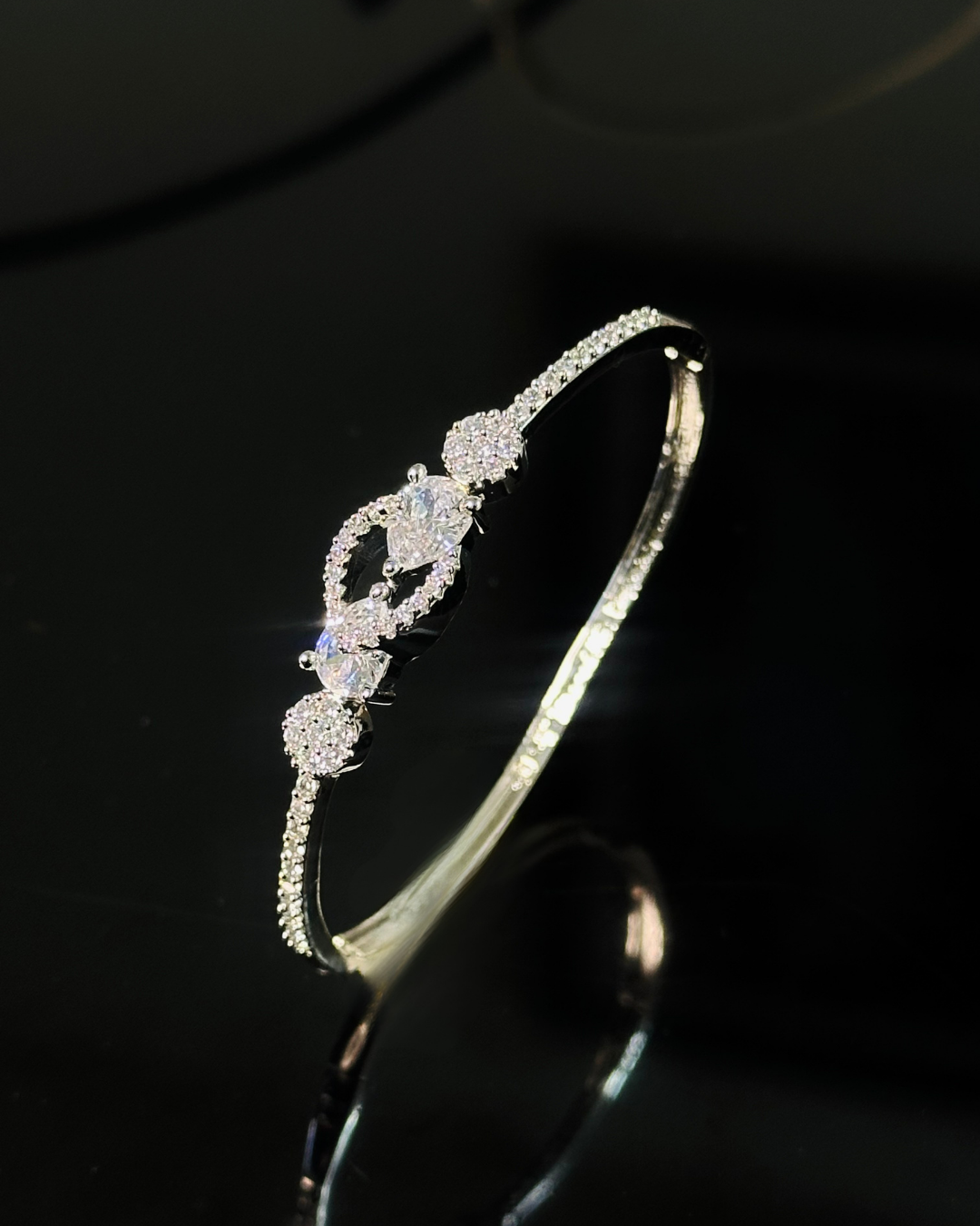 Crystal Swirl Design Bracelet