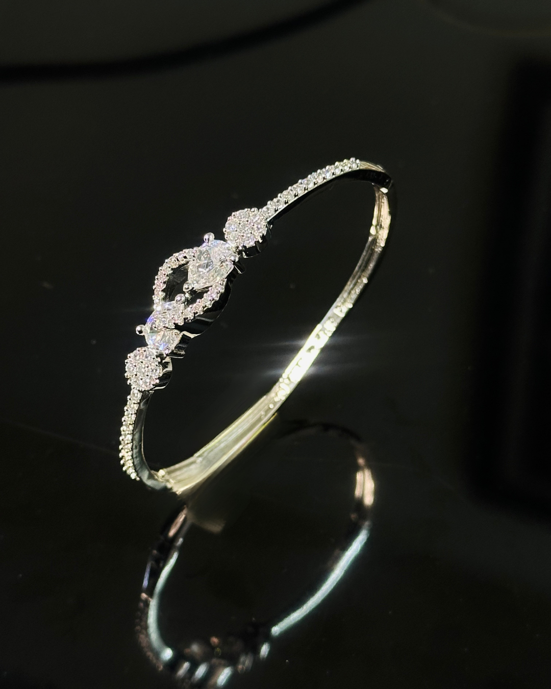 Crystal Swirl Design Bracelet