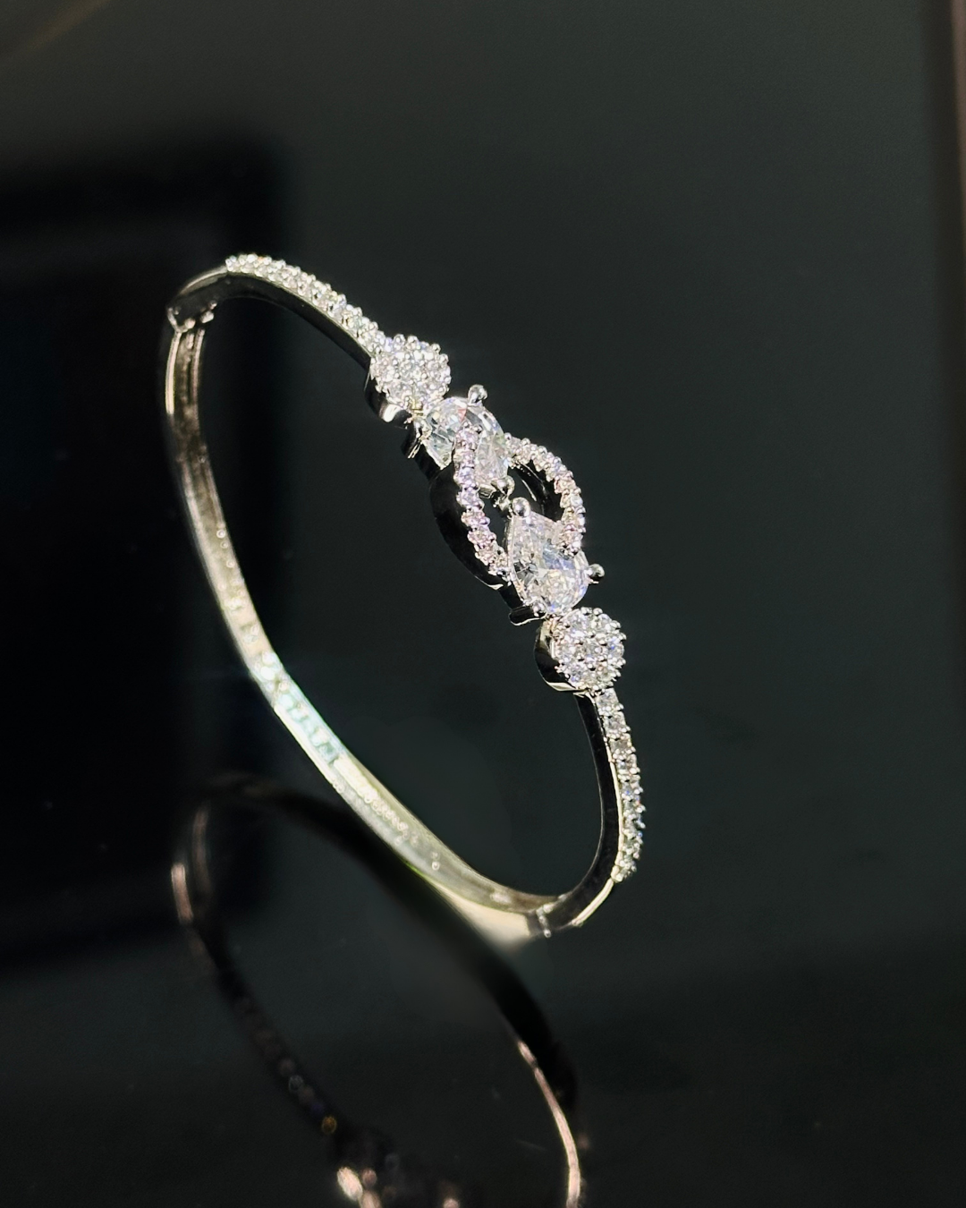 Crystal Swirl Design Bracelet