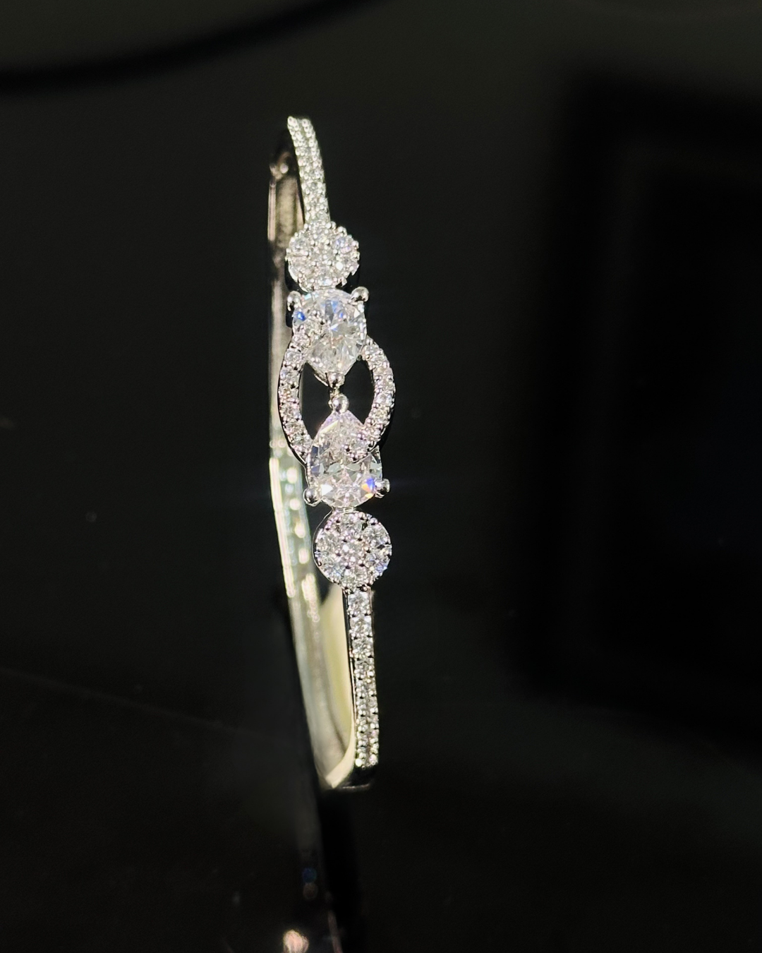 Crystal Swirl Design Bracelet