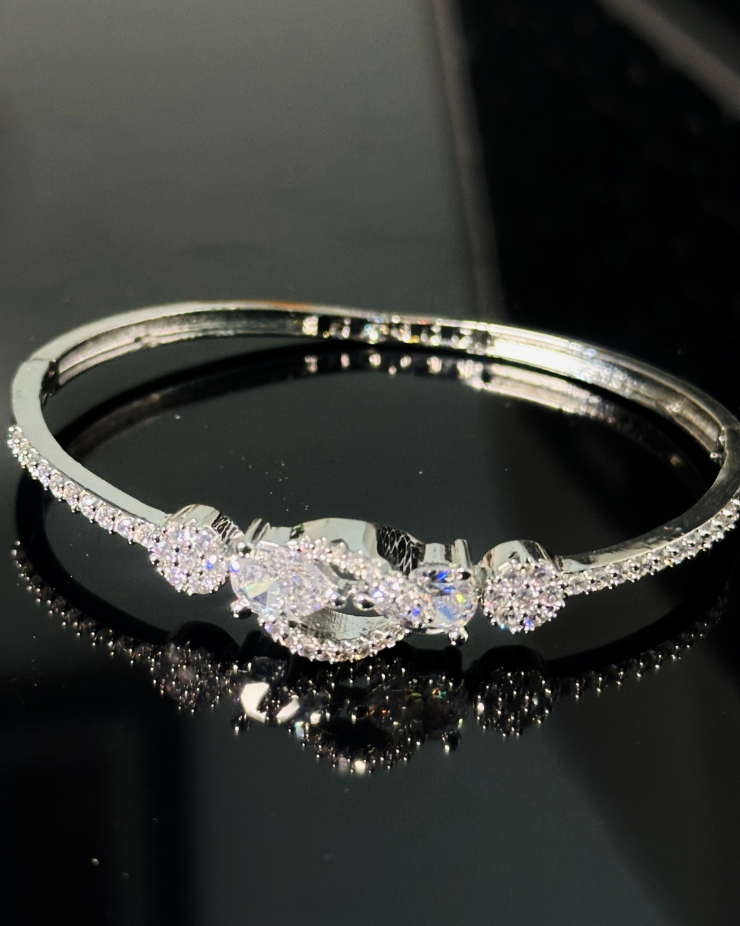 Crystal Swirl Design Bracelet