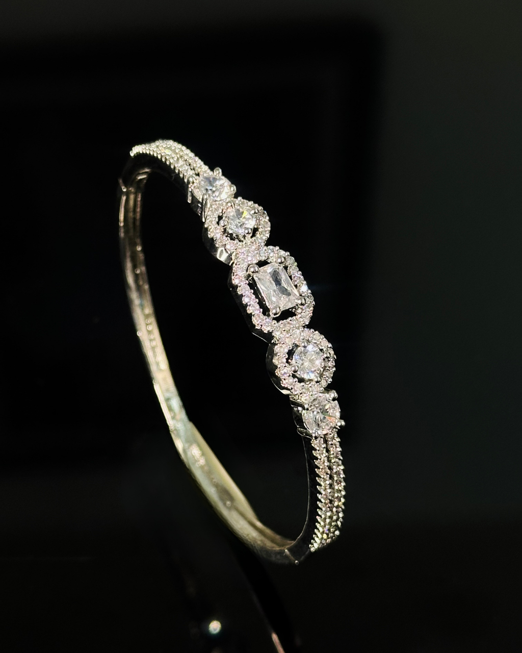 Diamond Round Square Bracelet