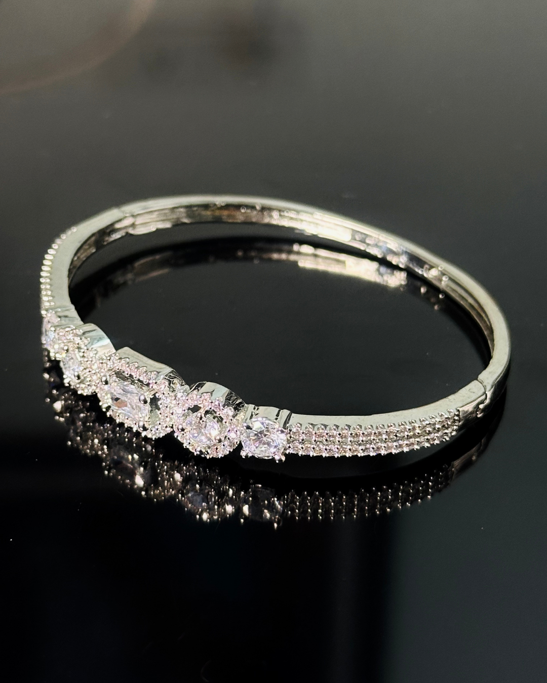 Diamond Round Square Bracelet