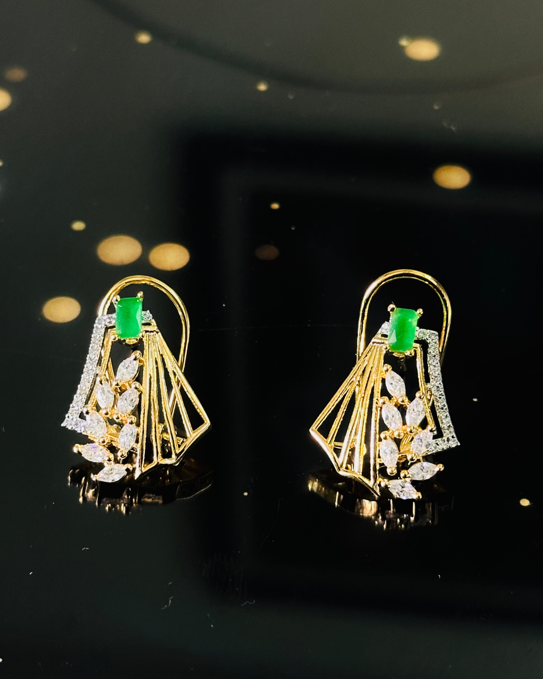 Elegant Green Charm Set