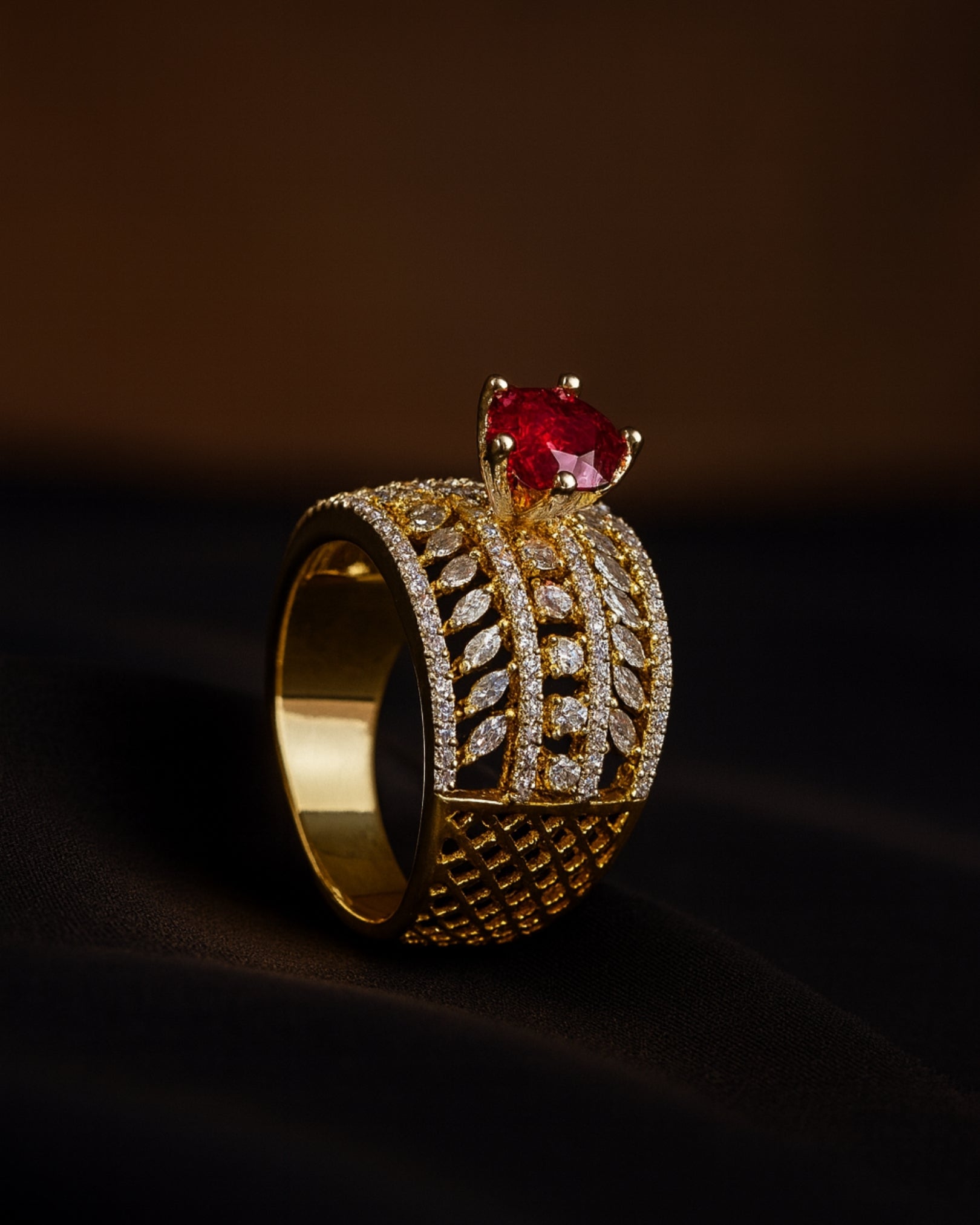 Eternal Ruby Tower Ring