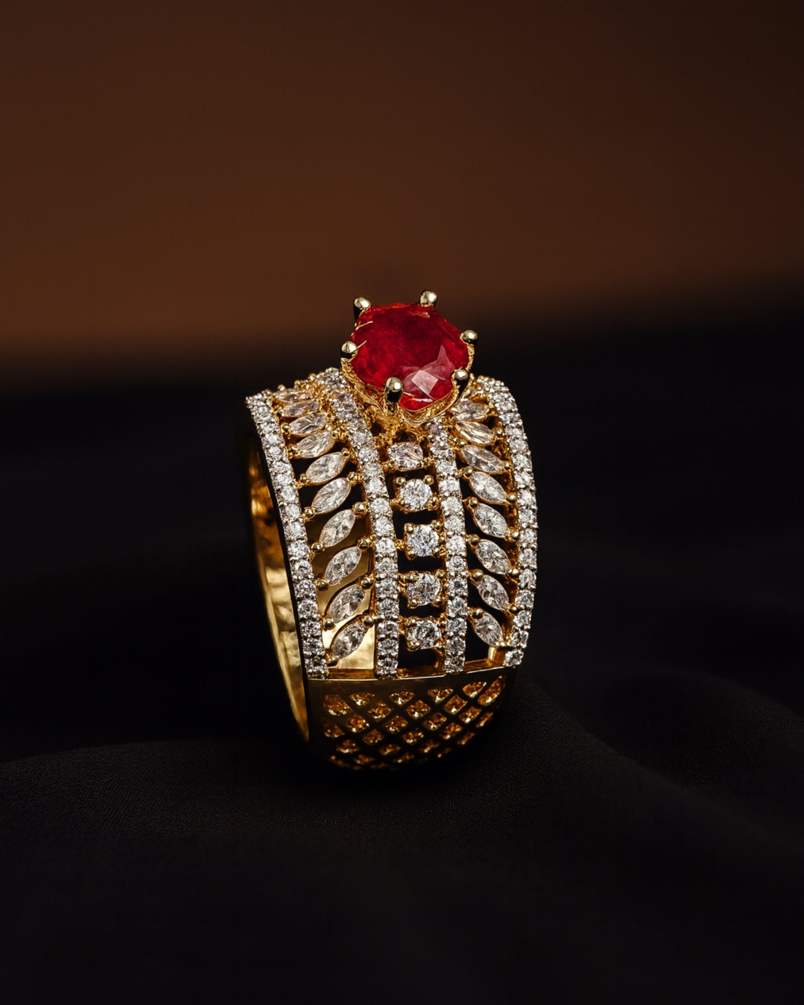 Eternal Ruby Tower Ring