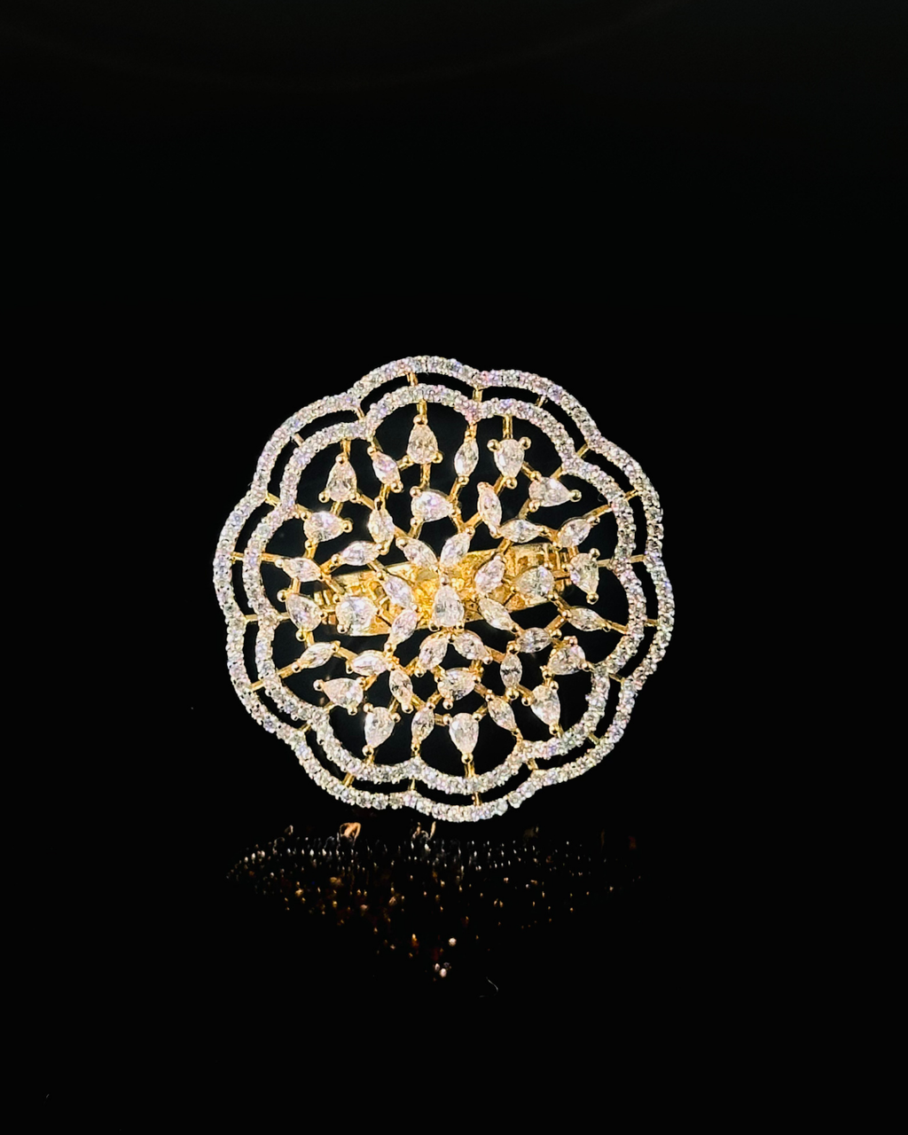 Floral Statement Cocktail Ring