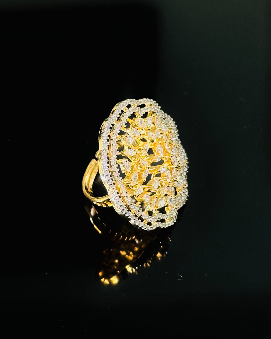 Floral Statement Cocktail Ring