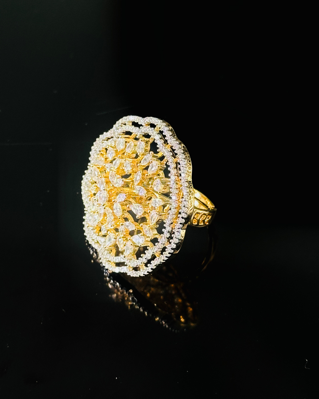 Floral Statement Cocktail Ring