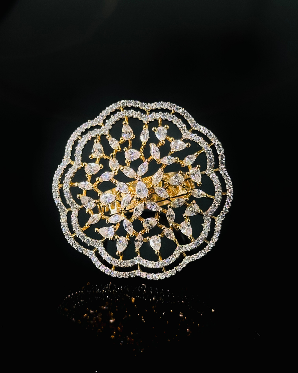Floral Statement Cocktail Ring