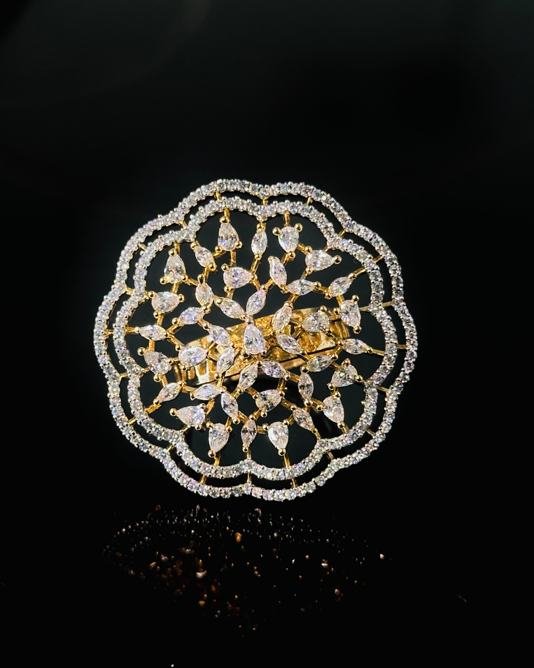 Floral Statement Cocktail Ring