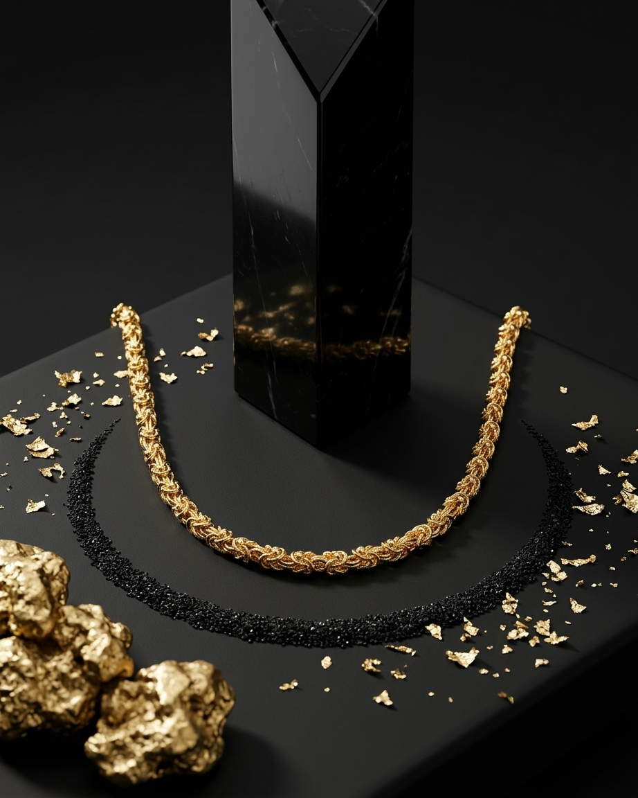 Flower Gold plated chain GLITZORA