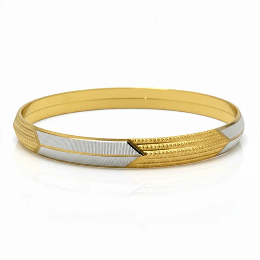 Arrow Men's Rodium Gold Kada GLITZORA
