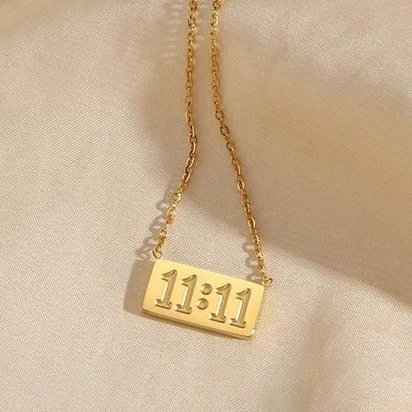Gold-Plated Anti Tarnish 11:11 Pendant