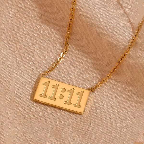 Gold-Plated Anti Tarnish 11:11 Pendant