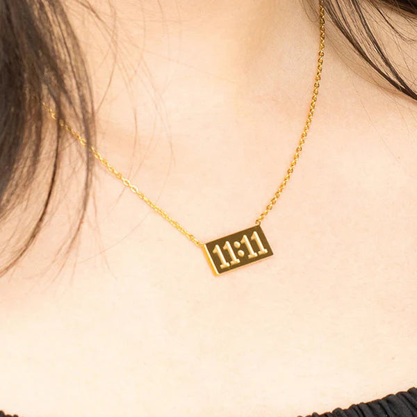 Gold-Plated Anti Tarnish 11:11 Pendant
