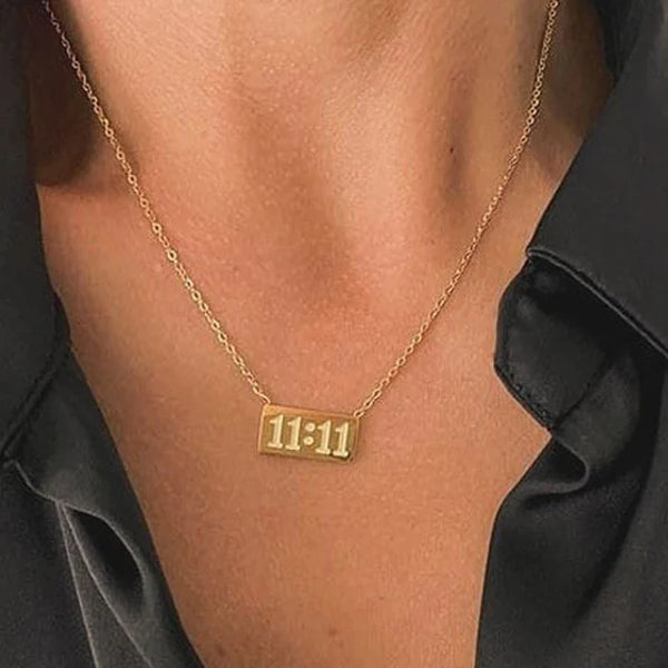 Gold-Plated Anti Tarnish 11:11 Pendant