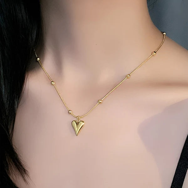 Gold-Plated Anti Tarnish Heart themed Pendant