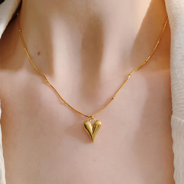 Gold-Plated Anti Tarnish Heart themed Pendant