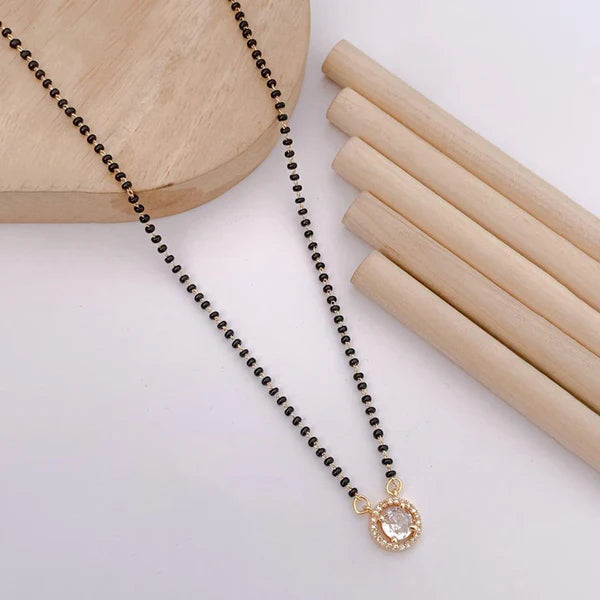 Gold Plated Round Shaped Mangalsutra