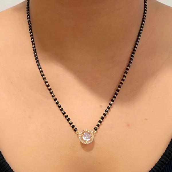 Gold Plated Round Shaped Mangalsutra