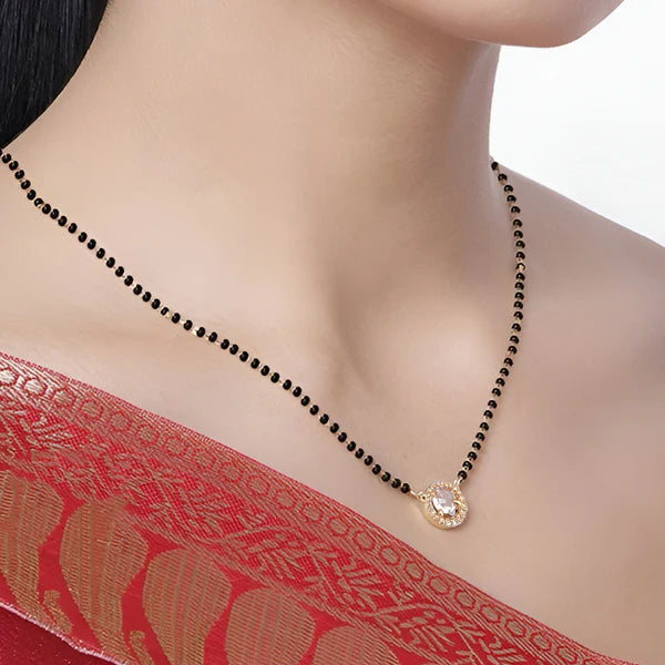 Gold Plated Round Shaped Mangalsutra
