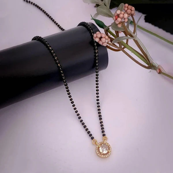 Gold Plated Round Shaped Mangalsutra