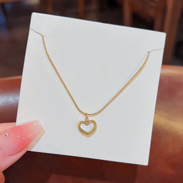 Gold Plated Anti Tarnish Heart Themed Pendant For Women