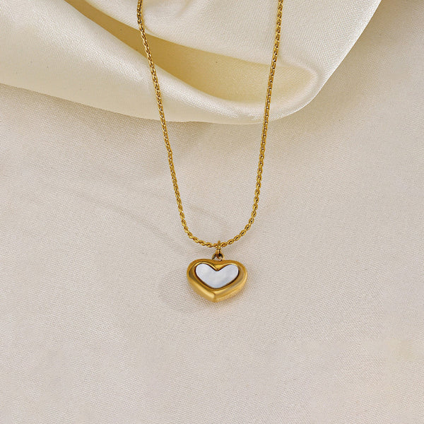 Gold Plated Anti Tarnish Heart Themed Pendant For Women