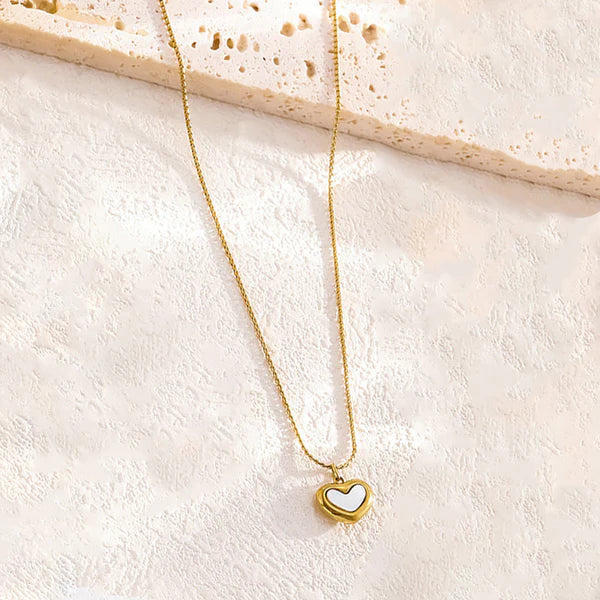 Gold Plated Anti Tarnish Heart Themed Pendant For Women