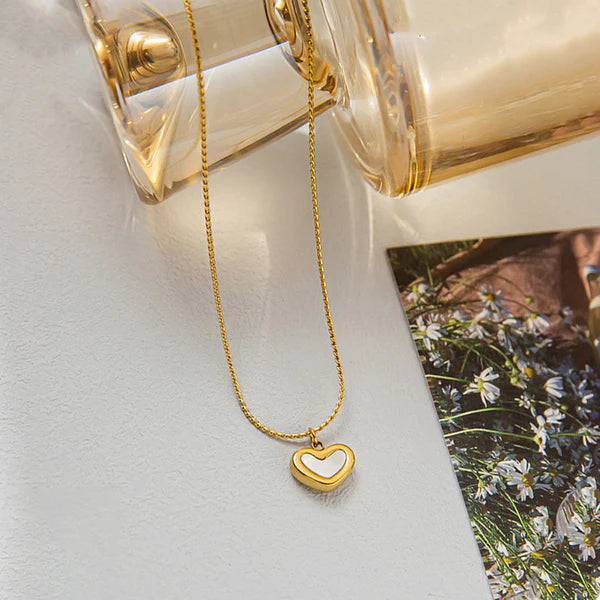 Gold Plated Anti Tarnish Heart Themed Pendant For Women